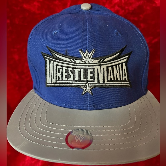 NWT WWE WWF Wrestling SnapBack Cap Wrestemania - Picture 1 of 6